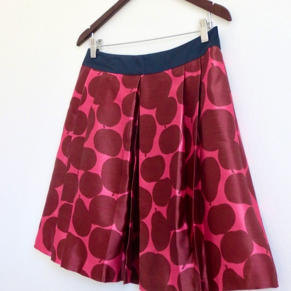NEW! Juicy Couture Silk Polka Dot Skirt Pink SZ 8 - Picture 3 of 8